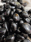 Black Obsidian Tumbled,  20mm